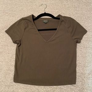 Green V-Neck T-Shirt